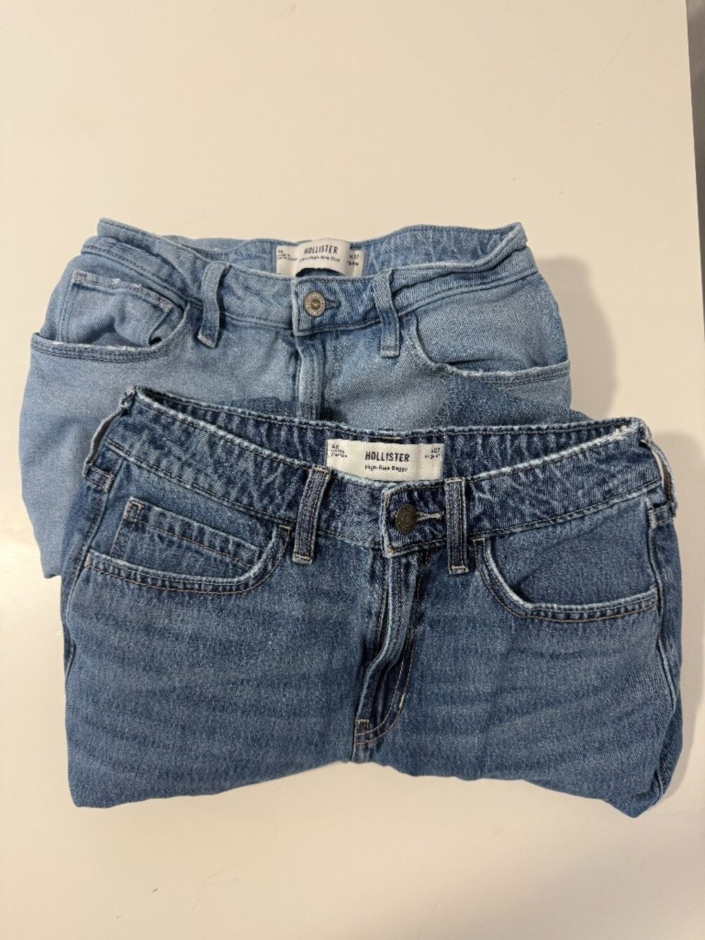 Bundle of 2 Hollister Relaxed Denim Jeans (Dad & Baggy Cuts)